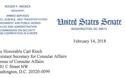 Senator Wicker Letter to Carl Risch